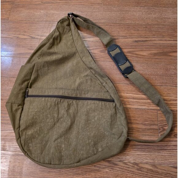 AmeriBag Healthy Back Bag 21" Carry-All Distressed Nylon Sling Lg Unisex EUC - Picture 3 of 12